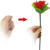 Cauaoa 5-Pack Collapsible Rose Magic Tricks - Instant Flower Appearance Illusion for Close-Up Magic Shows, Street Performances and Party Pranks | Flexible Alloy Petals (Crimson Red) view 3