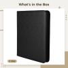 12 Pocket Trading Card Binder, Side Loading For 480 Cards, Pu Leather Protector For Trading Cards view 4