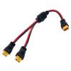 12AWG XT60 Splitter Cable, XT60 1 Male to 2 Female Connector Y Splitter Power Extension Cable for RC Car UAV Quadcopter(0.3M/1FT) view 1