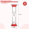 Minute Sand Timers in Bulk for Little Ones, 50 Pcs Sand Timers, Plastic Hourglass Timers with White Sand for Games, Mini Sand Clocks for Classrooms, Compact Countdown Tools view 3