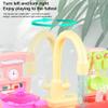 Kitchen Sink Faucet Toy Replacement  Grey Pretend Play Sink Faucet with Running Water, Electric Circulation for Kids Play Kitchen/Dishwasher Toys, Simulated Dishwashing Accessories (Yellow) view 4