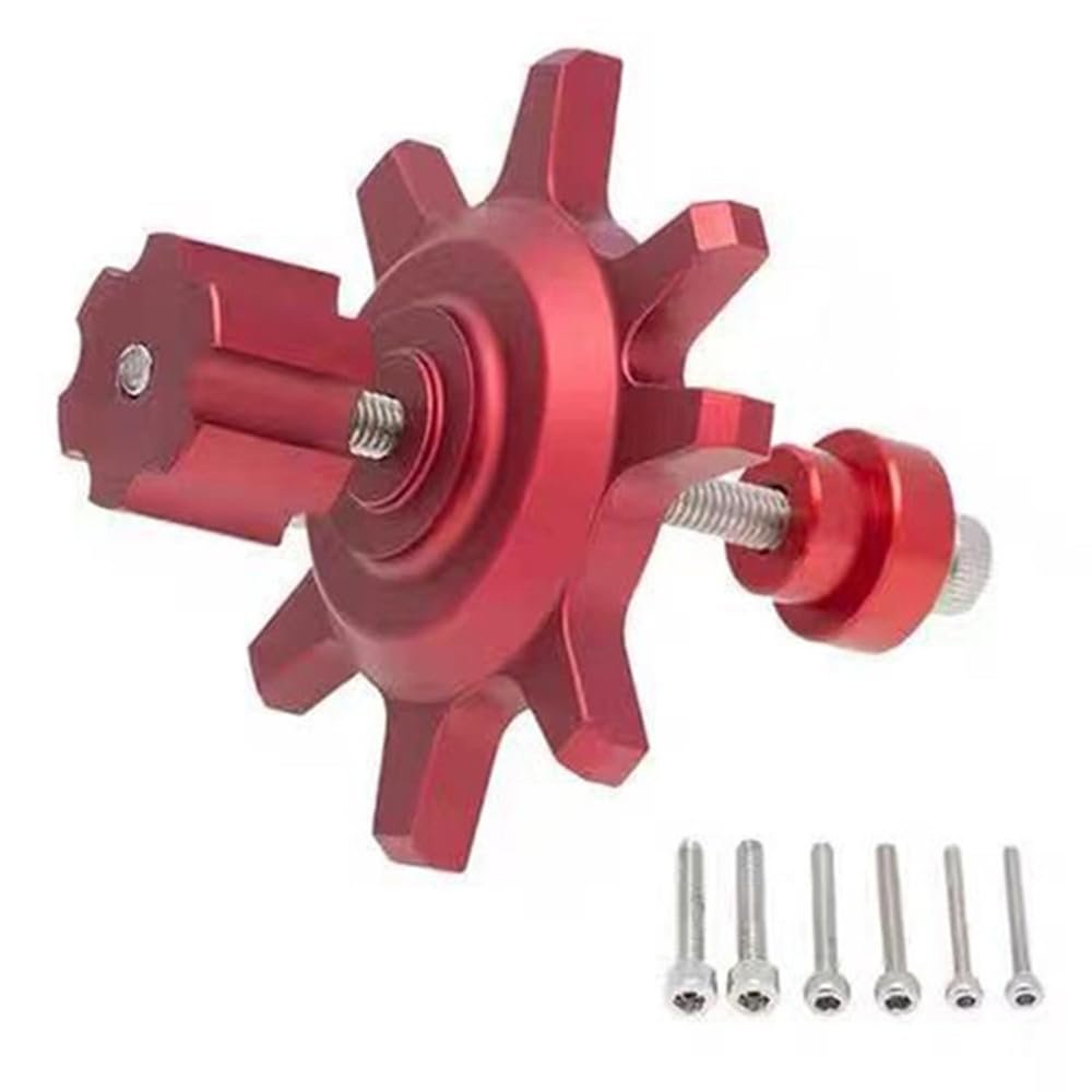 1.9 2.2 Wheels Beadlock Wheel Rims Hub Assemble Remove Tools Compatible with 1/10 Crawler Car TRA-XXAS TRX4 TRX6 Axial SCX10 TF2 Capra Parts(Red)