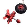 1.9 2.2 Wheels Beadlock Wheel Rims Hub Assemble Remove Tools Compatible with 1/10 Crawler Car TRA-XXAS TRX4 TRX6 Axial SCX10 TF2 Capra Parts(Red) view 3