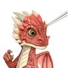 The Ashton-Drake Galleries Mystical Dragonlings Dragon Baby Collectible Doll Collection Issue #1: Kai Little Fire Dragon with Pacifier to Prevent Fire Breathing 8-inches view 3