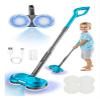 BLAXTEM Kids Toy Electric Spray Spin Mop, Rechargeable Cordless Electric Mop W/ Water Sprayer & LED Headlight for Children Ages 3 4 5 6+ Boys & Girls, Cleaning Toy for Pretend Play (Blue) view 1
