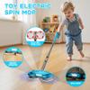 BLAXTEM Kids Toy Electric Spray Spin Mop, Rechargeable Cordless Electric Mop W/ Water Sprayer & LED Headlight for Children Ages 3 4 5 6+ Boys & Girls, Cleaning Toy for Pretend Play (Blue) view 2