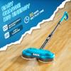 BLAXTEM Kids Toy Electric Spray Spin Mop, Rechargeable Cordless Electric Mop W/ Water Sprayer & LED Headlight for Children Ages 3 4 5 6+ Boys & Girls, Cleaning Toy for Pretend Play (Blue) view 3
