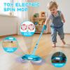 BLAXTEM Kids Electric Spray Spin Mop Toy, Rechargeable Cordless Electric Mop W/ LED Headlight & Water Sprayer for Children Ages 3 4 5 6+ Boys & Girls, Cleaning Toy for Pretend Play (Light Blue) view 2