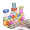 30 Pcs Mixed Acrylic Blocks Set - 10 Long (2.5x2.5x5CM) + 20 Cube (2.5x2.5x2.5CM) Rainbow Gem Blocks, Sensory Stacking Toy for 1 2 3 4 Years Old, Boys Girls Gift with Rich Building Possibilities view 1