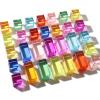 30 Pcs Mixed Acrylic Blocks Set - 10 Long (2.5x2.5x5CM) + 20 Cube (2.5x2.5x2.5CM) Rainbow Gem Blocks, Sensory Stacking Toy for 1 2 3 4 Years Old, Boys Girls Gift with Rich Building Possibilities view 2