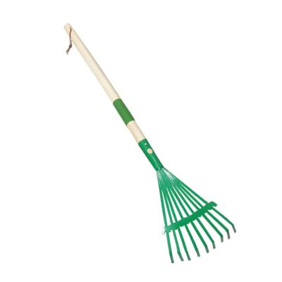 Kids Harrow for Leaves Metal Small with Handle and Leaf Garden Tools for Kids Boys and Girls Gardening Detachable Handle Harrow