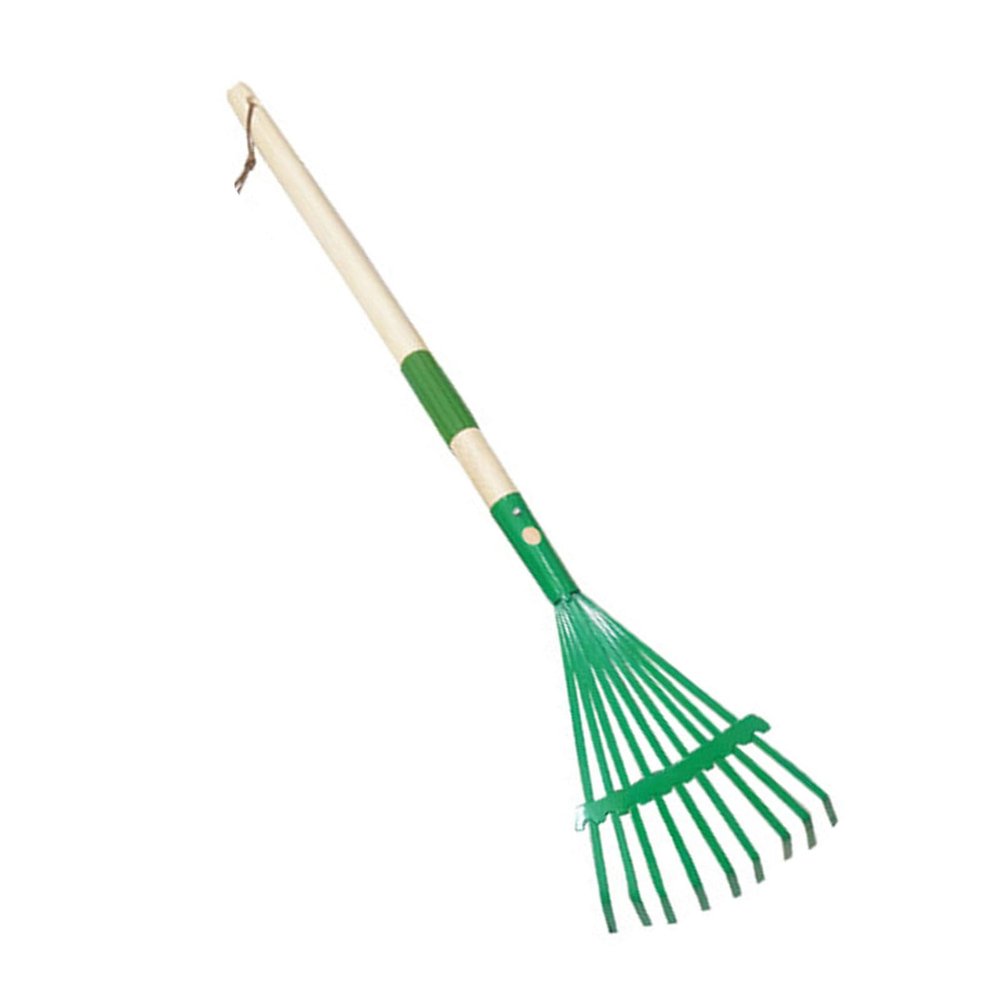 Kids Harrow for Leaves Metal Small with Handle and Leaf Garden Tools for Kids Boys and Girls Gardening Detachable Handle Harrow