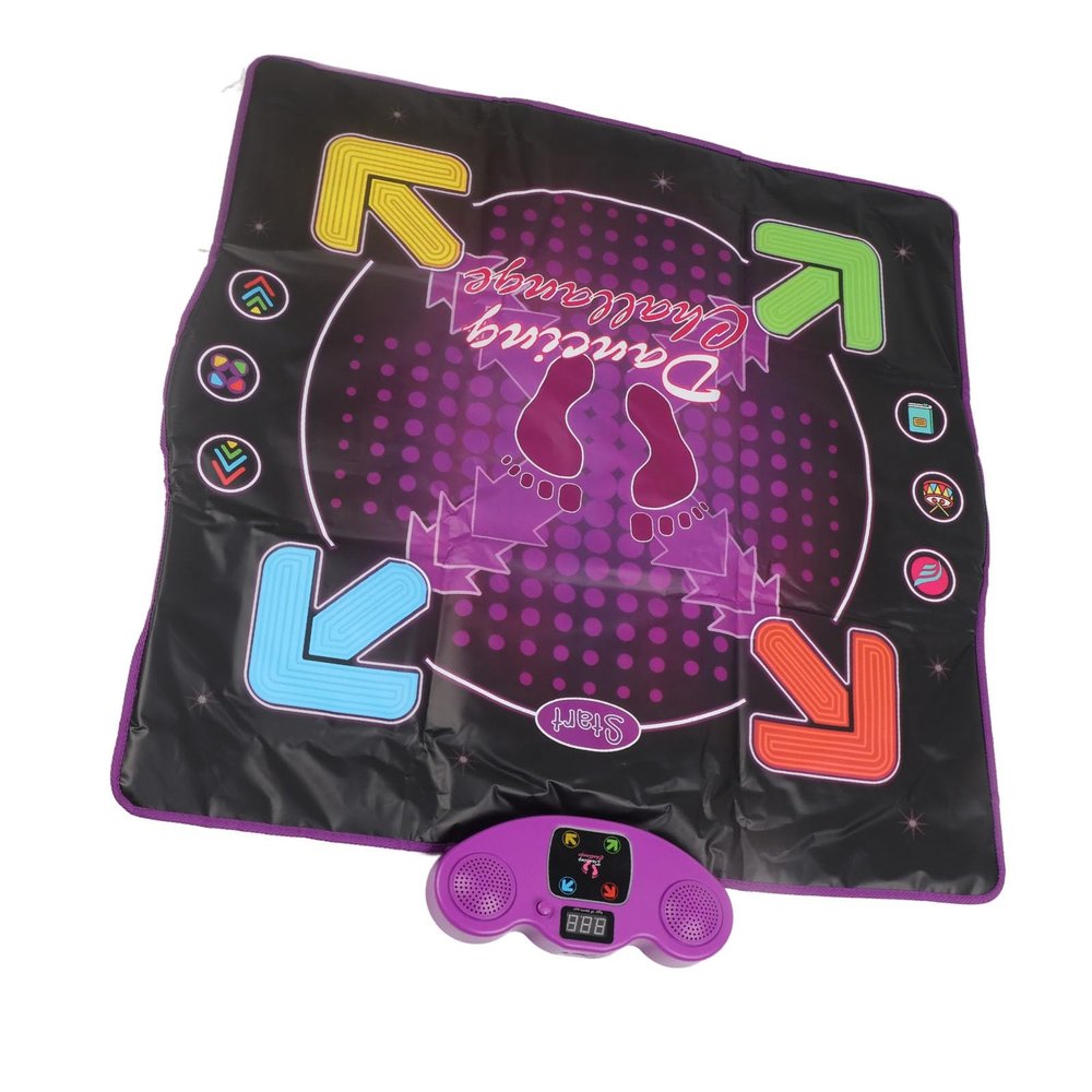 ANGGREK Kids Dance Mat, Non Slip Foldable Gift 4 Game Modes Eletronic Dance Pad for Early Education (Luminous)
