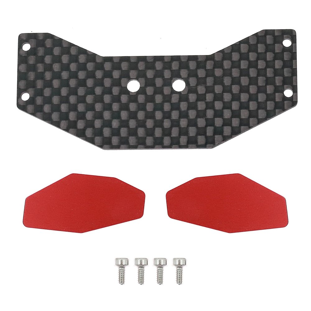 Parts For LOSI Micro-B 1/24 For Buggy For Racing Upgrade Parts Lightweight CNC Aluminum Rear Wing Spoiler RC Crawler Car Accessories(Red)