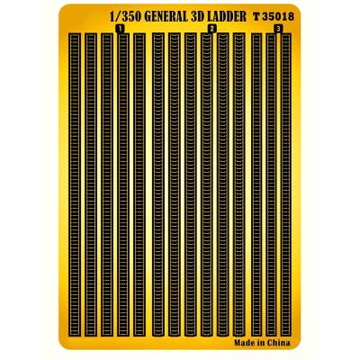 1/350 Scale Universal 3D Ladders  Photo-Etched Metal Upgrade Parts for Warship and Ship Model Kits