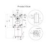 12V Bracket 3RPM JGY370 Turbine Worm DC Reduction electronic starter With Self-Locking Forward And Reverse Speed view 2
