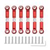 6PCS Metal Linkage Pull Rod Front/Rear Servo Link Tie Rod Compatible with Wltoys A949 A959 A969 A979 K929 1/18 RC Car Upgrade Spare Parts(Golden) view 3
