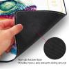 FBLLMPMZ for MTG Playmat Stitched with Magic Zone Non-Slip Rubber Backing Printing Commander Board Game Desk Mat Duel Mat TCG PTCG Playmat 24x14 inches and Storage Bags - Colorful Dinosaur view 2