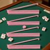 (4pcs) Mahjong Stand and Putter Combination, Acrylic Plastic Material, no Need to Assemble, Matching, a Different Sense of Experience. (Pink+Silver Powder) view 3