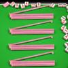 (4pcs) Mahjong Stand and Putter Combination, Acrylic Plastic Material, no Need to Assemble, Matching, a Different Sense of Experience. (Pink+Silver Powder) view 4