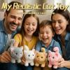 YJNDYHQ My Realistic Cat Toy - Bring Endless Joy and Warmth, it Acts Like a Real Pet, Meows, Walks & Tail Wagging - Realistic Feline Stuffed Animal for Cat Lovers (White) view 3
