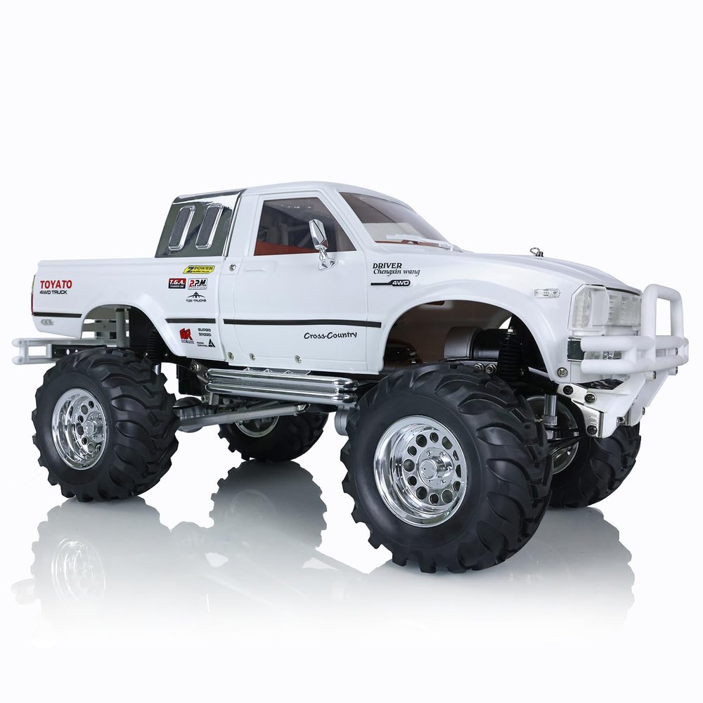 wheelfun HG 1/10 RC Pickup Model 4 * 4 Rally Car Series Car Racing Crawler 2.4G RTR Motor ESC Motor Servo Hobby Grade Model for Ages 14+