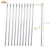 10Pcs M2 7.87" Pushrod Connector 304 Stainless Steel Rod Linkage for RC Model Airplane Helicopter Boat Car DIY Parts view 3