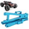 2Pcs RC Suspension Arm Aluminum Alloy, Front and Rear Lower Swing Arm for JLB 110/ Truck, DIY Upgrade Metal RC Lower Suspension Arm with Shock Absorbing, Strength (Blue) view 4