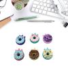 48 Pcs Doughnuts Pencil Erasers Art Painting Back to School Cute Food School Supplies view 2