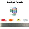 24PCS 3D Printed 3D Printed Animal Figurines with 24 pcs 3D Printed Easter Egg Set,Executive Home Office Decor,Kids & Adults Gifts Christmas Ornament & Stocking Stuffers (48pcs) view 3
