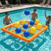 Pool Toys Games Set, Inflatable Pool Tic Tac Toe Toys with 10 Balls  Fun Pool Games for Kids, Teens & Adults  Pool Party Games (Orange) view 1