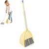 Mini Broom with Dustpan for Kids, Kids Dustpan Set Soft Fur Plastic Small Broom Little Toddler Little Housekeeping Helper Set (Yellow) view 1