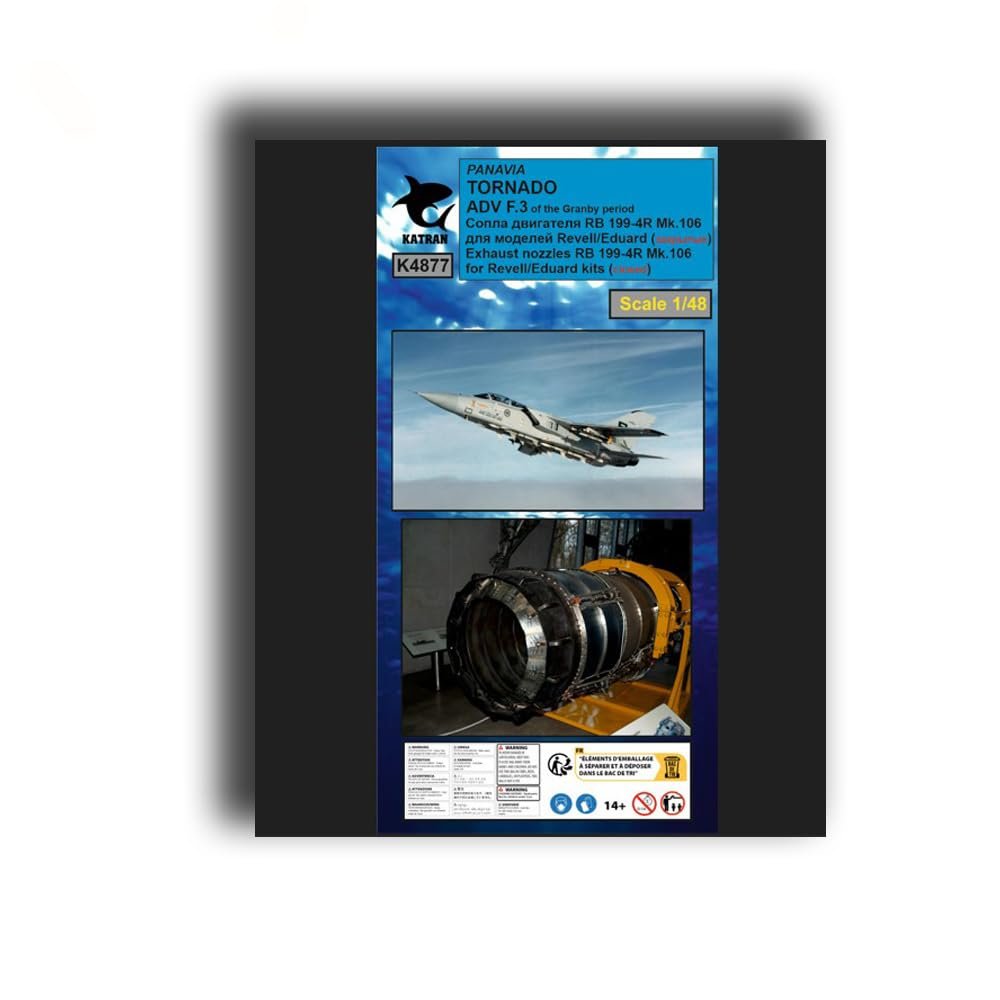 Katran 4877 1/48 Panavia Tornado ECR/ASSTA 3.1 Exhaust Nozzles RB 199-4R Mk.105 (Varied) for Revell/Eduard/for dioramas/