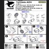 Katran 4877 1/48 Panavia Tornado ECR/ASSTA 3.1 Exhaust Nozzles RB 199-4R Mk.105 (Varied) for Revell/Eduard/for dioramas/ view 3