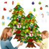 32 Pc Felt Christmas Tree for Toddlers, Felt Christmas Tree - Oversized 3D Felts Xmas Trees with Lights, DIY Holiday Decoration (2 Pcs) view 1