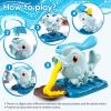 Dough Play Kitchen Creations Toys, Dolphin Noodle Maker Machine, Art Craft Food Modeling ToolsToddler Play Clay Kit, Gift for 3 4 5 6 7 8 Year Old Girls Boys (6 Colors Dough) view 3
