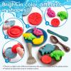 Dough Play Kitchen Creations Toys, Dolphin Noodle Maker Machine, Art Craft Food Modeling ToolsToddler Play Clay Kit, Gift for 3 4 5 6 7 8 Year Old Girls Boys (6 Colors Dough) view 4