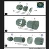 Katran 4885 1/48 F-15EX Eagle II Exhaust Nozzles Engine F-110-GE-129 (Opened) for GWH view 4