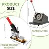 DowPie DIY Fridge Magnet Maker Kit, 2 X 2 Inch, with 1 Press Machine +1 Paper Cutter +100 Sets Consumables,Perfect for Birthdays Holidays Or Thoughtful Surprises 3.2 * 2.1inCardboard view 3