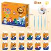 Air Dry Clay Kit for Kids, 12 Animal Crafts Modeling Clay Model Magic, Clay Kits with Sculpting Tools & Tutorials, Safe & Non-Stick DIY Art Crafts, Toys Gift for Ages 3-12 Boys & Girls view 2