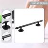 KiBcsLic Fingerboard Round Rail Finger Skateboard Rail Metal Games Finger Board Novelty Professional Prop Obstacle Rod, Black view 4