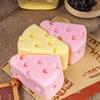 TIM CHESS 2Pcs Cheese Squishies - Slow Rising Squishy Stress Relief Toy, Soft Stress Relief Toy with Slow Rising Effect, Cute Cheese Design for Anxiety Relief and Sensory Play (Yellow & Pink) view 1