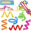 30 Pcs Fidget Toys Bulk for Kids, Sensory Sticks Quiet Fidgets for Students Teacher, Valentines Gifts for Kids Classroom Party Favors Prize Box Rewards, Silicone Textured Fidget Sticks for Anxiety view 1