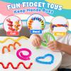 30 Pcs Fidget Toys Bulk for Kids, Sensory Sticks Quiet Fidgets for Students Teacher, Valentines Gifts for Kids Classroom Party Favors Prize Box Rewards, Silicone Textured Fidget Sticks for Anxiety view 4