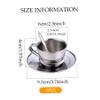 Licsaliwe Heat-Resistant Kids Stainless Steel Tea Set, Cups Saucers Spoons for Girls Boys/ 4x70ml view 4