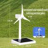 OLONETO DIY Solar Windmill Generator Model  Mini Renewable Energy Display Kit With Rotating Blades, Upgraded Solar Panel Power, Desk Decoration For Hobbyists(Short Rod  Large Panel) view 2