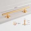 KiBcsLic Fingerboard Round Rail Finger Skateboard Rail Metal Games Finger Board Novelty Professional Prop Obstacle Rod, Gold view 3