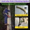 QHZYMX Pole Climbing Spikes Lineman Climbing Equipment, Professional Pole Climb Spikes with Adjustable Shoe Strap for Utility/Electric Power Systems, Thickness 20mm Climbs Foot Buckle(25cm/9.8") view 2