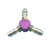 RC Model Y-Type 3-Way Water Fuel Connector Splitter Nozzle 3mm ID 5mm OD for 3x5mm Silicone Tube Water Cooling Fuel Line(Purple) view 1