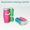 3D Printed Rotating Ratchet - Decompression Massage Wheel, Prick Roller, Pocket, Handheld ToyNovelty Gifts for Friends Office Workers (Small) view 2